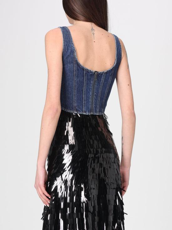 26SS 셀프 포트레이트 민소매 티셔츠 RS26819TBL Blue - SELF PORTRAIT