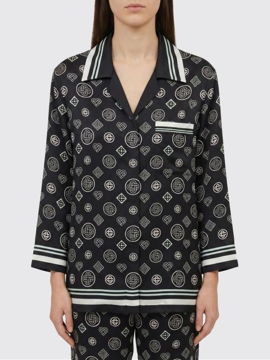 25FW 카사블랑카 셔츠 WAW25SH212 01 Black