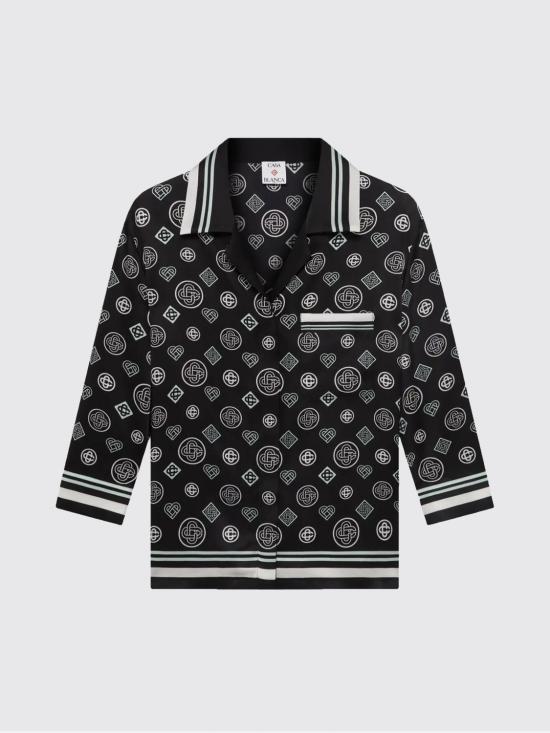 25FW 카사블랑카 셔츠 WAW25SH212 01 Black - CASABLANCA