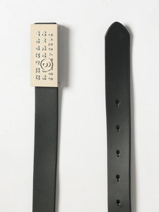 26SS [키즈] MM6 메종마르지엘라 가죽 벨트 M60600MM02U M6900 Black - MM6 MAISON MARGIELA