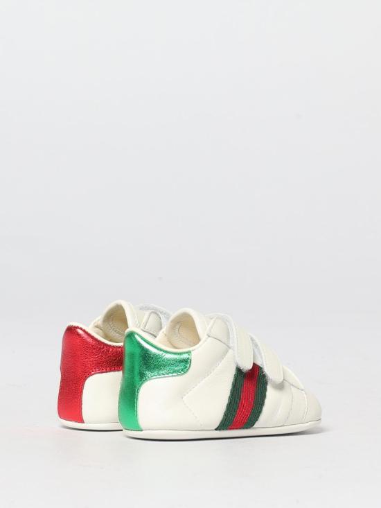 26SS [키즈] 구찌 스니커즈 500852BKPT0 9070 White - GUCCI