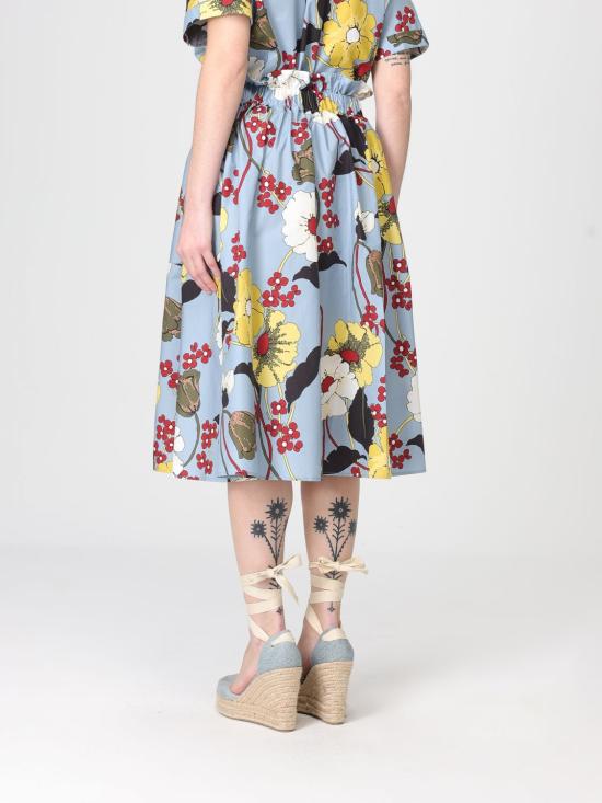 26SS 마르니 롱 스커트 GOMA0812A1UTC581 MFB31 Sky - MARNI