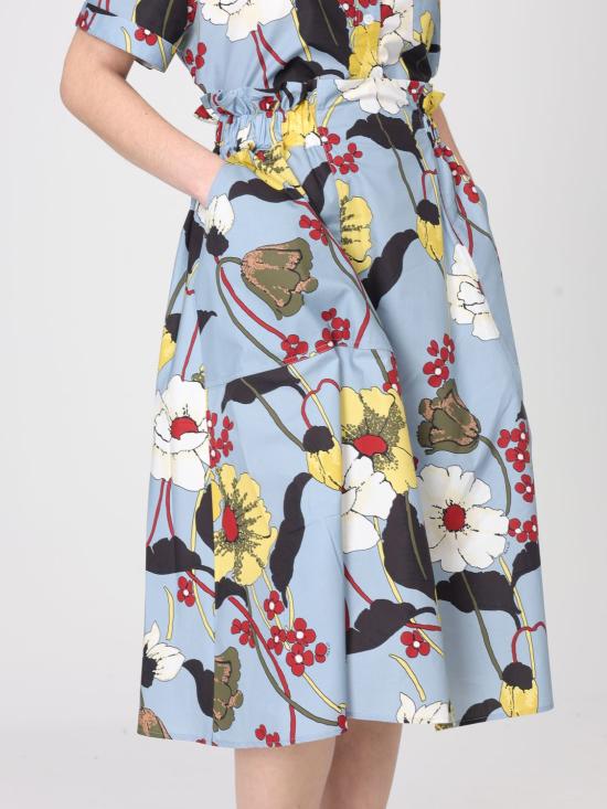 26SS 마르니 롱 스커트 GOMA0812A1UTC581 MFB31 Sky - MARNI