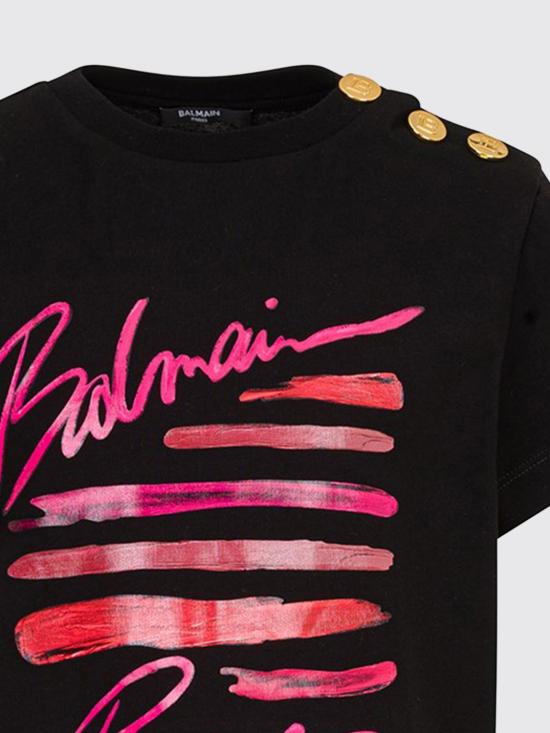 25FW [키즈] 발망 원피스 BX1E41Z3186 930OR Black - BALMAIN