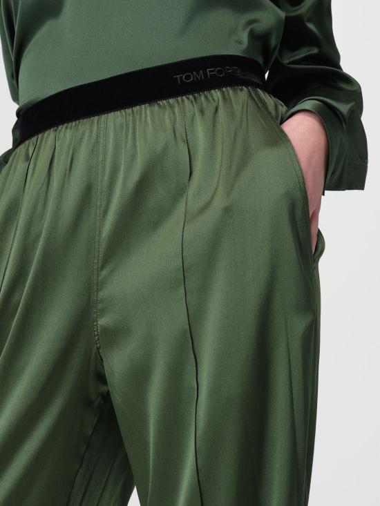 26SS 톰포드 트레이닝/조거 팬츠 PAW683FAX881 GCA Moss Green - TOMFORD