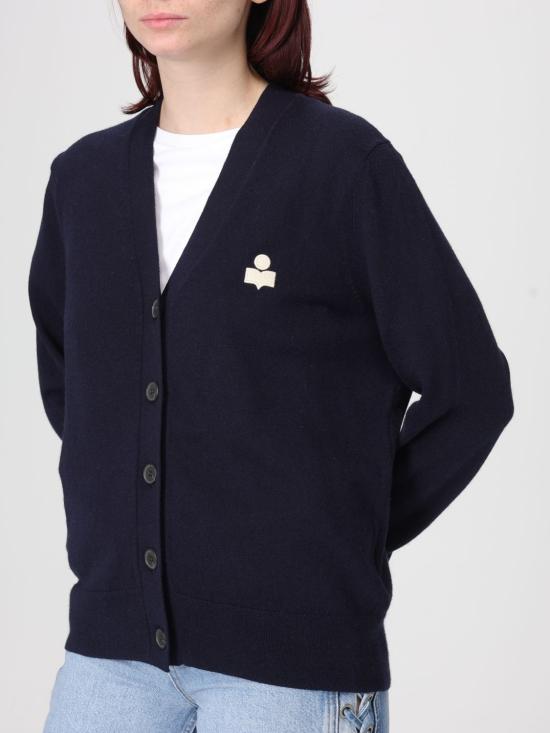 26SS 이자벨마랑에뚜왈 KARINA 카리나 V넥 가디건 CA0104FAC1L17E 30MI Blue - ISABEL MARANT ETOILE