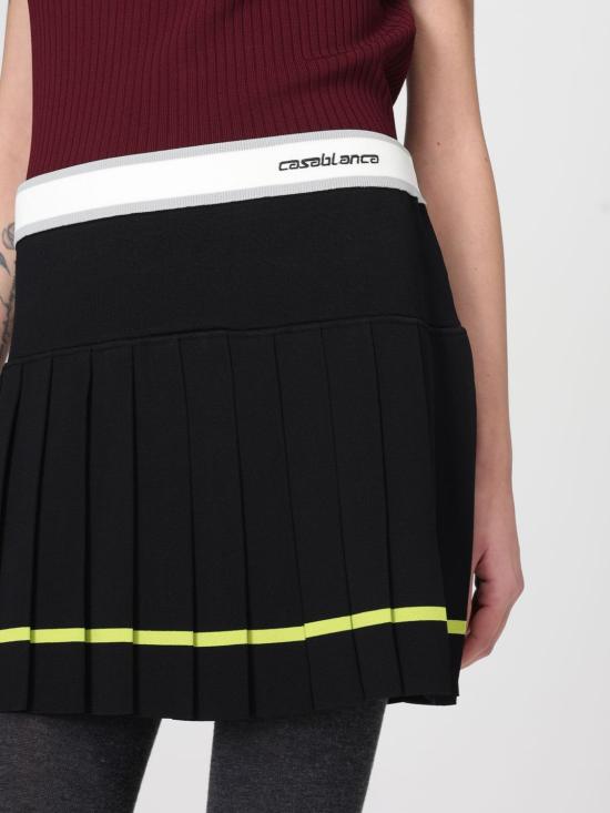 26SS 카사블랑카 숏 스커트 WSP26KW123401 Black - CASABLANCA