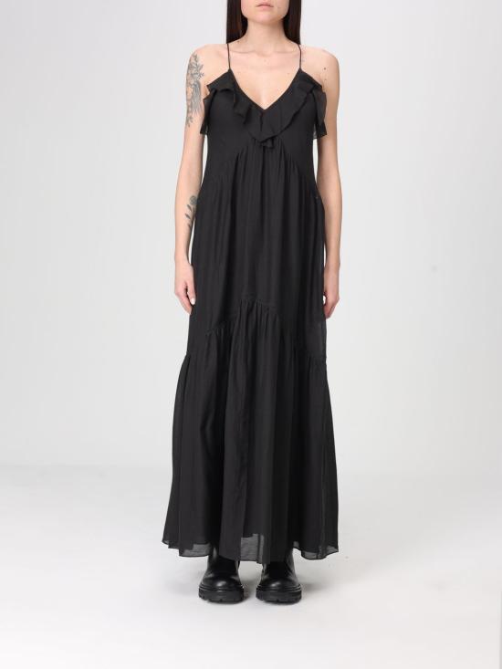 26SS 이자벨마랑에뚜왈 롱 원피스 RO1003FBB3J04E 01BK Black