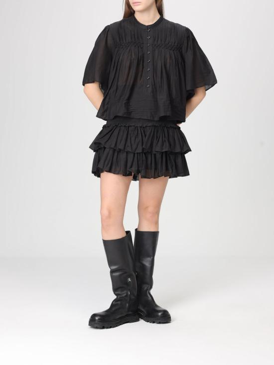 26SS 이자벨마랑에뚜왈 숏 스커트 HT0456FAB3J04E 01BK Black - ISABEL MARANT ETOILE