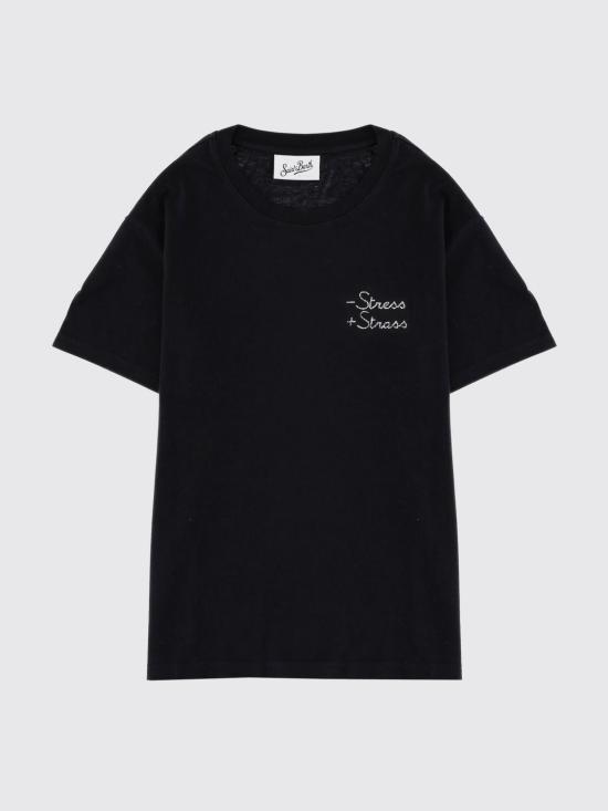 25FW 세인트바쓰 반팔 티셔츠 EMI0002 01260I00 Black - MC2 SAINT BARTH