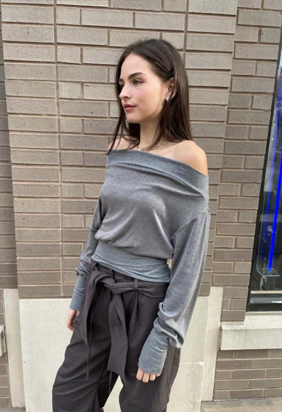  더 엔케이씨 스토어 긴팔 티셔츠 NKC 스토어 베카 탑 - The NKC Store