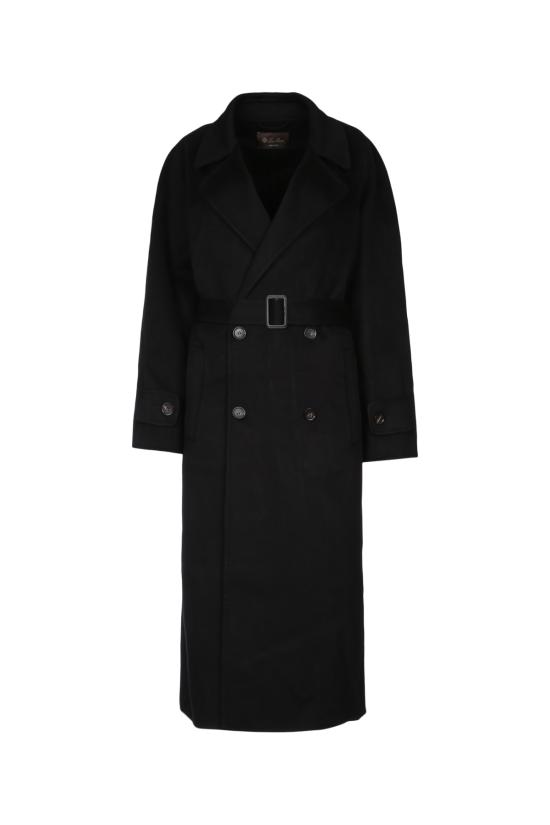 25FW 로로피아나 코트 FAO3196 8000 Black