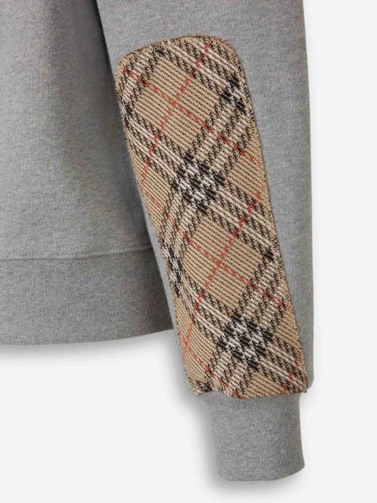 26SS 버버리 후드 티셔츠 8120756 A2142 PALE GREY MELANGE - BURBERRY