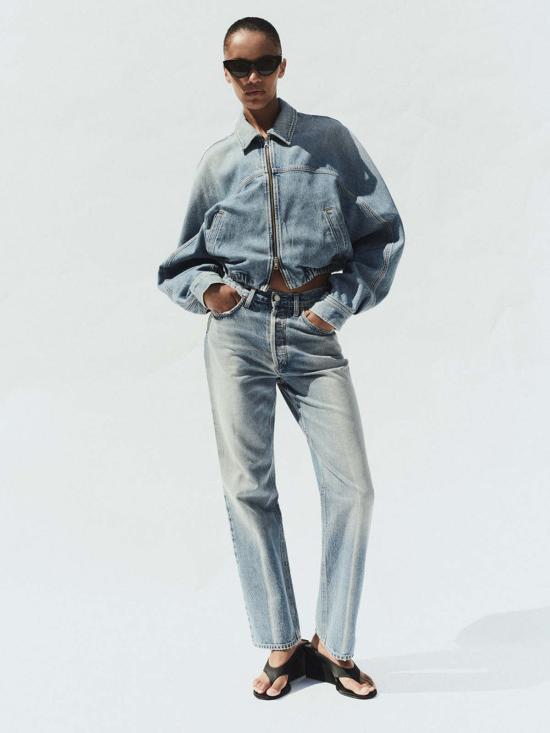  에이골디 데님 팬츠 아골드 라나 하이라이즈 빈티지 스트레이트 진 - AGOLDE