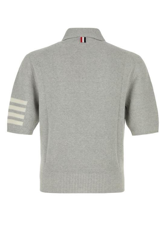 25SS 톰브라운 린넨 코튼 4바 릴렉스핏 폴로셔츠 MKP125AY6011 065 LTGREY065 - THOM BROWNE