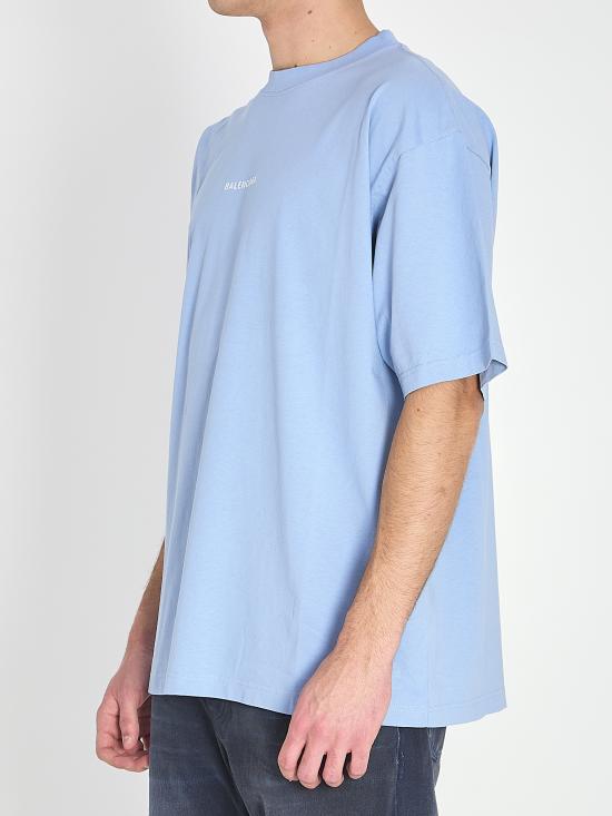 26SS 발렌시아가 반팔 티셔츠 764235 LIGHT BLUE - BALENCIAGA