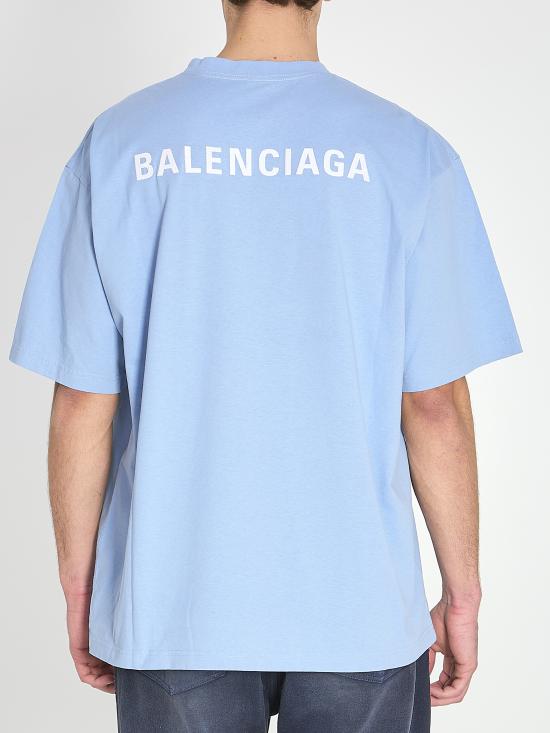 26SS 발렌시아가 반팔 티셔츠 764235 LIGHT BLUE - BALENCIAGA