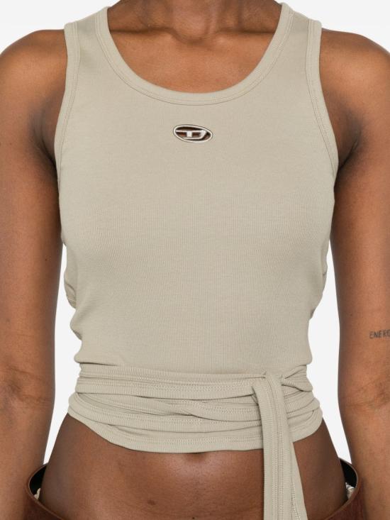 26SS 디젤 민소매 티셔츠 A21019 0EJAI5GD Green - DIESEL