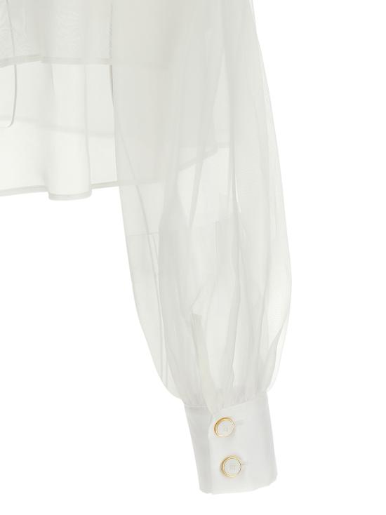 26SS 엘리자베타프랜치 블라우스 CA11861E2360 White - ELISABETTA FRANCHI