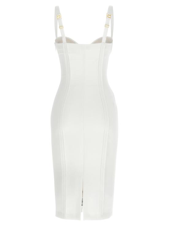 26SS 엘리자베타프랜치 미디 원피스 AB91861E2360 White - ELISABETTA FRANCHI