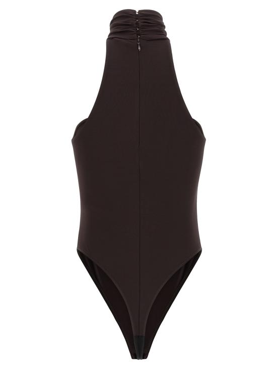 26SS 엘리자베타프랜치 바디수트 티셔츠 BO01761E2EV9 Brown - ELISABETTA FRANCHI