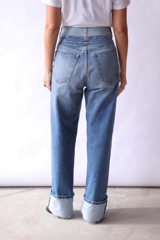  MM6 메종마르지엘라 데님 팬츠 Mm6 메종 마르지엘라 스트레이트 레그 진 - MM6 MAISON MARGIELA