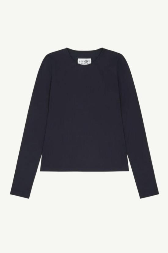  마르지엘라 긴팔 티셔츠 메종  MM6 긴팔 상의 블랙 - MAISON MARGIELA
