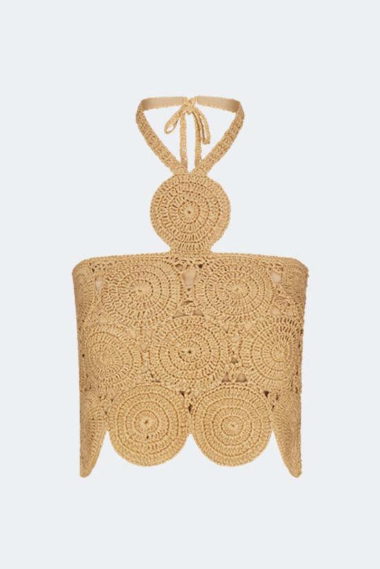  사이먼밀러 블라우스 사이먼 밀러 아틀라스 크로셰 탑 내추럴