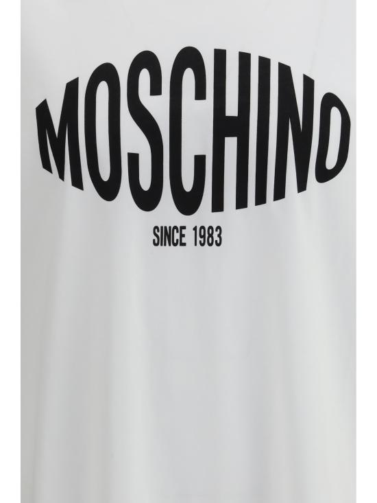 26SS 모스키노 반팔 티셔츠 261ZZA07020241 1001 WHITE - MOSCHINO