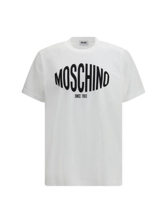 26SS 모스키노 반팔 티셔츠 261ZZA07020241 1001 WHITE