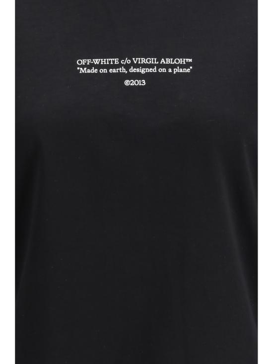 26SS 오프화이트 반팔 티셔츠 2AA124S26JER006 W003 BLACK - OFF WHITE