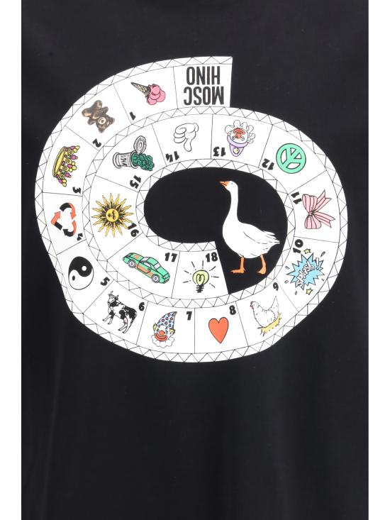 26SS 모스키노 반팔 티셔츠 261ZZA07060241 1555 BLACK - MOSCHINO