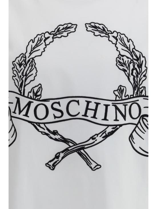 26SS 모스키노 반팔 티셔츠 261ZZA07220241 1001 WHITE - MOSCHINO