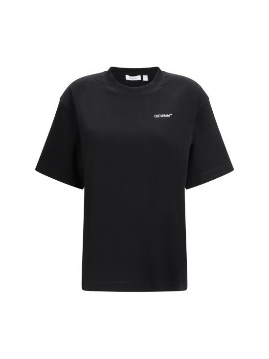 26SS 오프화이트 반팔 티셔츠 2AA13FS26JER001 W003 BLACK