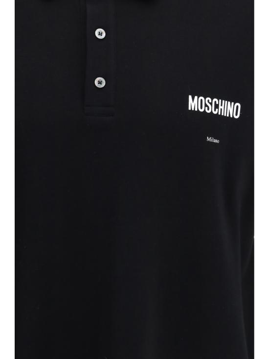 26SS 모스키노 폴로 티셔츠 261ZZA16010242 1555 BLACK - MOSCHINO