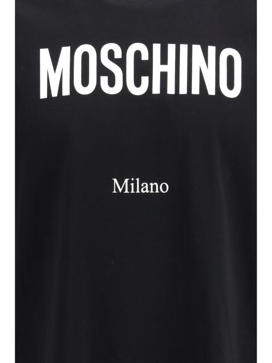 26SS 모스키노 반팔 티셔츠 261ZZV07130241 1555 BLACK - MOSCHINO