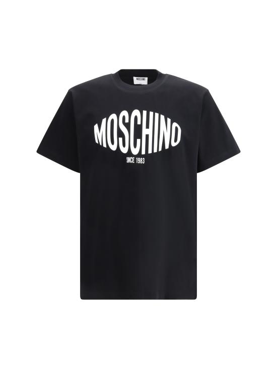 26SS 모스키노 반팔 티셔츠 261ZZA07020241 1555 BLACK