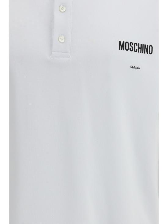 26SS 모스키노 폴로 티셔츠 261ZZA16010242 1001 WHITE - MOSCHINO