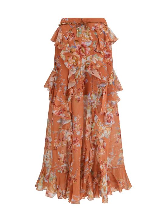 26SS 짐머만 롱 스커트 5685SRS261 CNFL - ZIMMERMANN