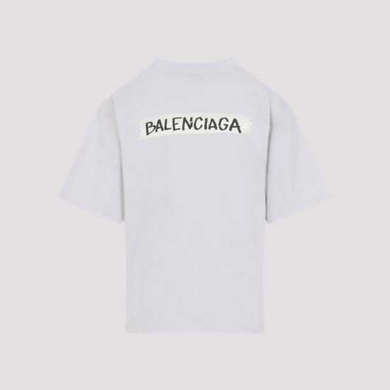 26SS 발렌시아가 마스킹 테이프 티셔츠 850990 TTVL6 9012 DIRTY WHITE - BALENCIAGA