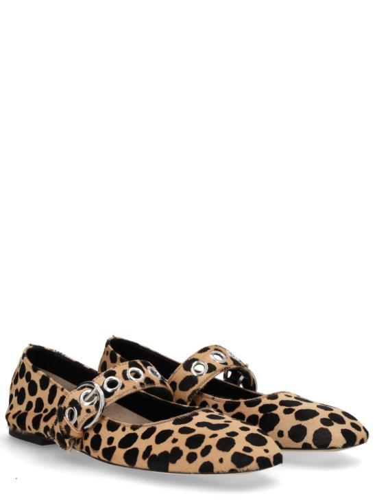 26SS 에이드 플랫 슈즈 A11 FL0551068227 126 BEIGE BLACK ANIMALIER - AEYDE