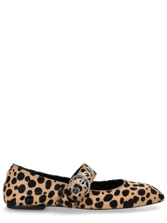 26SS 에이드 플랫 슈즈 A11 FL0551068227 126 BEIGE BLACK ANIMALIER