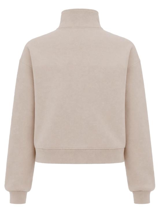 26SS 자크뮈스 그로그랭 지퍼 롤넥 스웨트 셔츠 SSW00210AJ0 0174130 BEIGE - JACQUEMUS