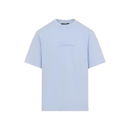 26SS 자크뮈스 반팔 티셔츠 TSM00631AJ00045 330 BLUE - JACQUEMUS