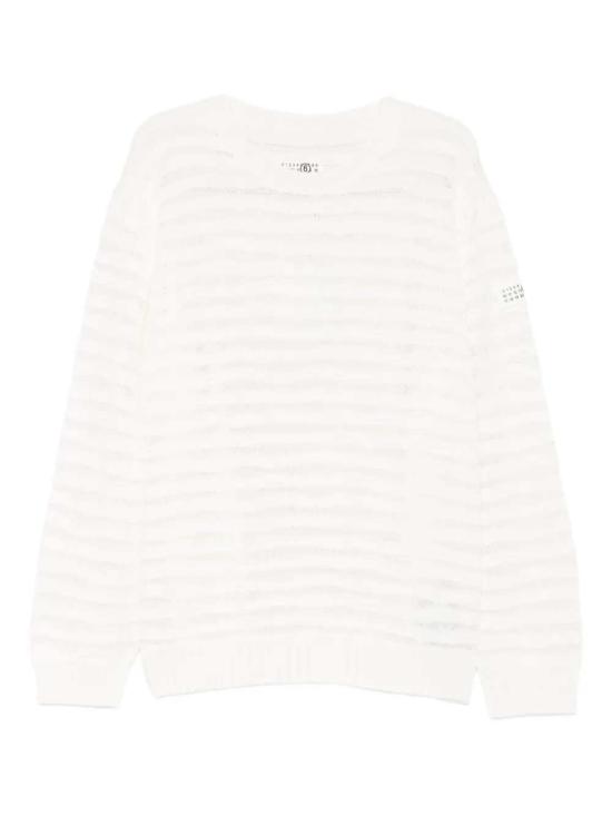 26SS MM6 메종마르지엘라 스웨터 SH0HL0036M13208 OFF WHITE