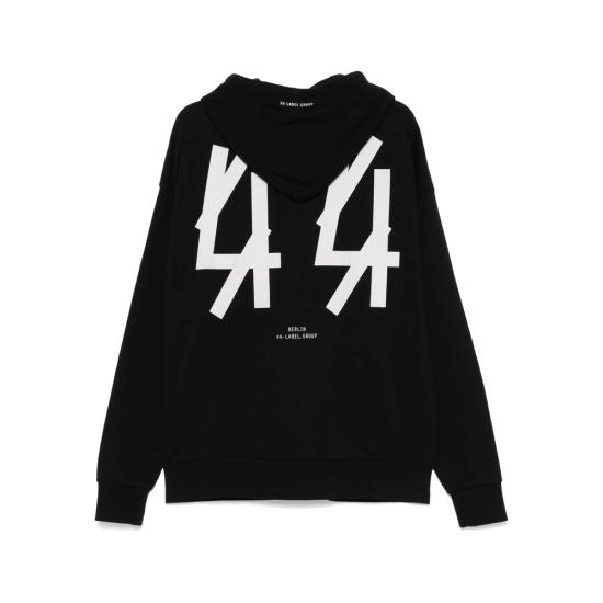 26SS 44레이블 집업 니트 B0030577 FA583 P396 BLACK - 44 LABEL