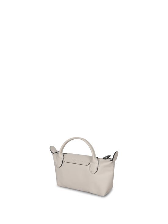  롱샴 르 플리아쥬 엑스트라 XS 레더 파우치 34205987 555 White - LONGCHAMP