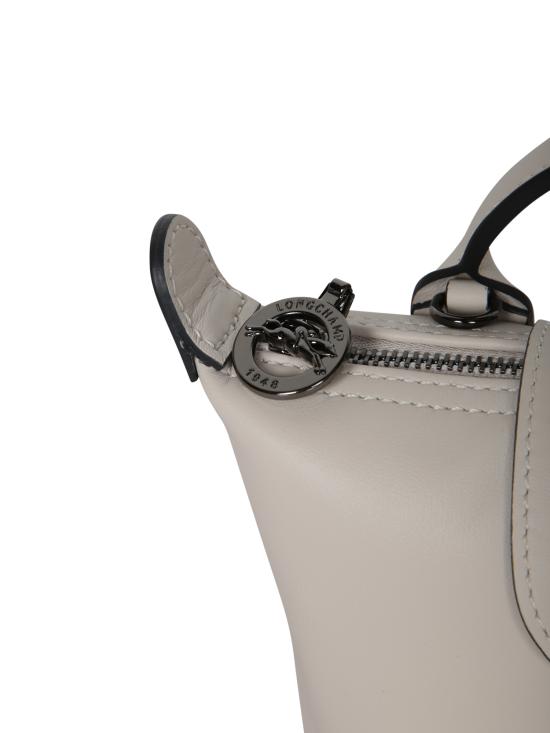  롱샴 르 플리아쥬 엑스트라 XS 레더 파우치 34205987 555 White - LONGCHAMP