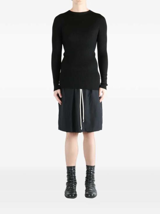 26SS 릭 오웬스 스웨터 RU01F2637RIBM 9 BLACK - RICK OWENS