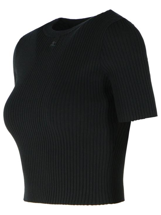 26SS 쿠레쥬 반팔 티셔츠 126MPU267FI00019999 Black - COURREGES